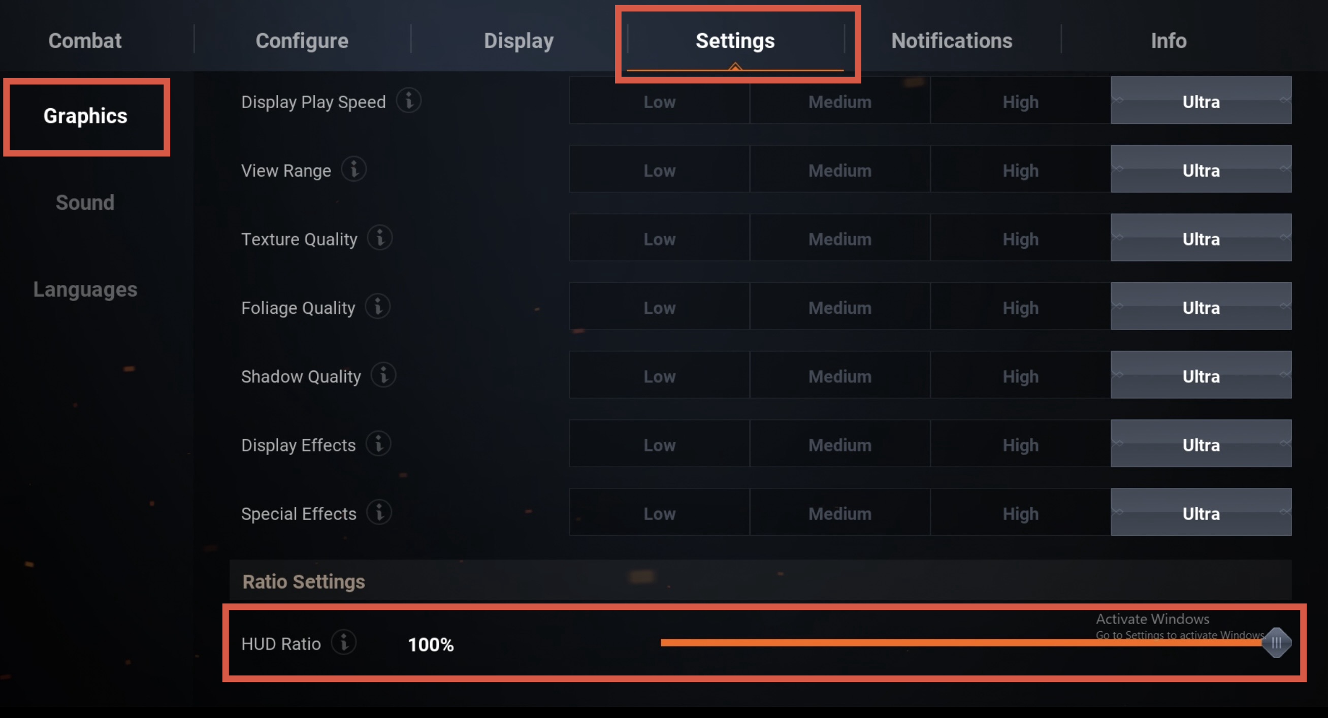 HUD Setup